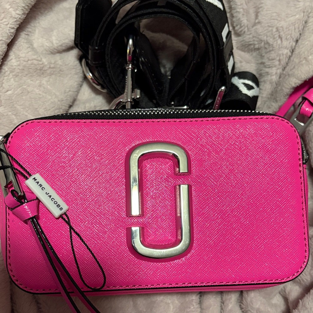 Marc Jacobs Neon Pink Crossbody Bag